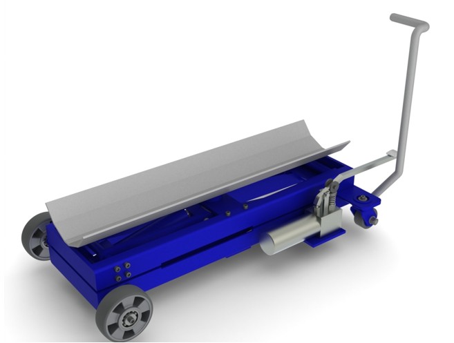 Hydraulic Empty Beam Trolley for Textile Manufacturing